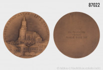 Tschechien, Medaille o. J., auf Kremnitz, Stadtansicht, in original Etui, Etui schließt nicht mehr richtig, vorzüglich