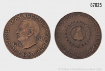 Große Medaille/Bronzeplakette o. J., auf die ACHEMA-Tagung 1970 zum Gedenken an den Gründer der Max Buchner-Forschungsstiftung auf dem Gebiet der chem...
