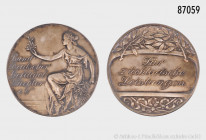 Silbermedaille o. J., um 1920, von Oertel Berlin, Bund Deutscher Geflügelzüchter e.V., 990 Silber gepunzt, 50,61 g, 50 mm, herrliche Patina, vorzüglic...