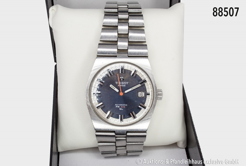 Tissot HAU, PR 516 GL, Automatic, Stahlausführung, D 36 mm, blaues Zifferblatt, ...