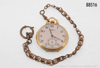 Taschenuhr, Waltham, Mass, 17 Jewels, D ca. 44 mm, mit Uhrenkette, guter Zustand mit leichten Altersspuren