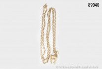 Kette, L ca. 62 cm, mit Bambi-Anhänger, 750er Gelbgold,