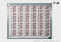 BRD, original Druckbogen mit 54 x 10-DM-Banknotenbogen, 1. Oktober 1993, mit Zertifikat der Deutschen Bundesbank, limitiert auf 1000 Stück, hier Numme...