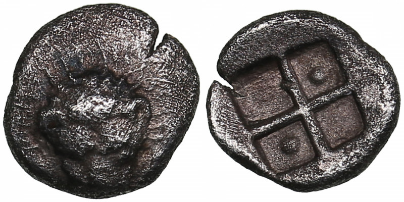 Bosporus Kingdom, Pantikapaion AR hemiobol (Circa 470-460 BC)
0.35g. 8mm. XF/XF ...