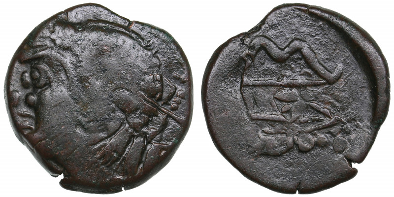Bosporus Kingdom, Pantikapaion Æ obol ca. 275-245 BC - Perisad II
5.66g. 20mm. V...