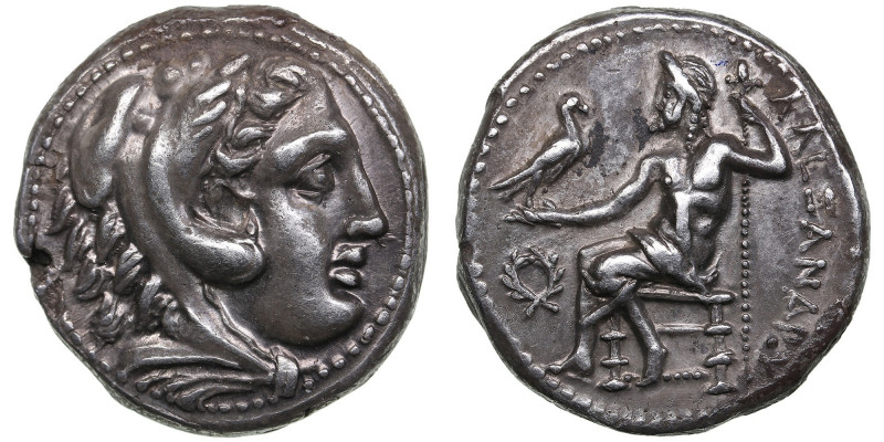 Kings of Paeonia, Audoleon AR Tetradrachm circa 315-286 BC
17.10 g. 25mm. AU/AU ...