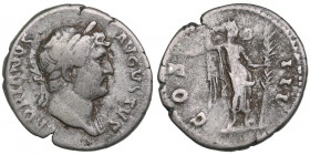 Roman Empire AR Denarius - Hadrian (117-138 AD)
3.14g. 19mm. F/F