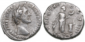 Roman Empire AR Denarius - Antoninus Pius (138-161 AD)
3.55g. 18mm. VF/VF IMP CAES T AEL HADR ANTONINVS AVG PIVS PP/ TR POT XV COS IIII / PIETAS, Piet...