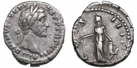 Roman Empire AR Denarius - Antoninus Pius (138-161 AD)
3.03g. 18mm. VF/VF ANTONINVS AVG PIVS P P TR P XVII/ COS IIII. Annona standing left.