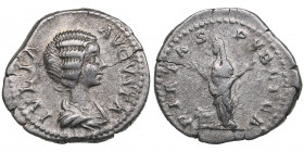 Roman Empire AR Denarius - Julia Domna (wife of S. Severus) (193-217 AD)
3.00g. 20mm. VF/VF IVLIA AVGVSTA/ PIETAS PVBLICA, Pietas standing to left at ...