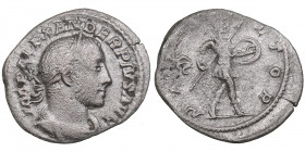 Roman Empire AR Denarius - Severus Alexander (232-235 AD)
2.49g. 20mm. VF/F