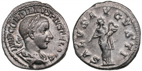 Roman Empire AR Denarius - Gordian III (238-244 AD)
3.50g. 19mm. UNC/UNC Magnificent lustrous specimen. Very beautiful coin. IMP GORDIANVS PIVS FEL AV...