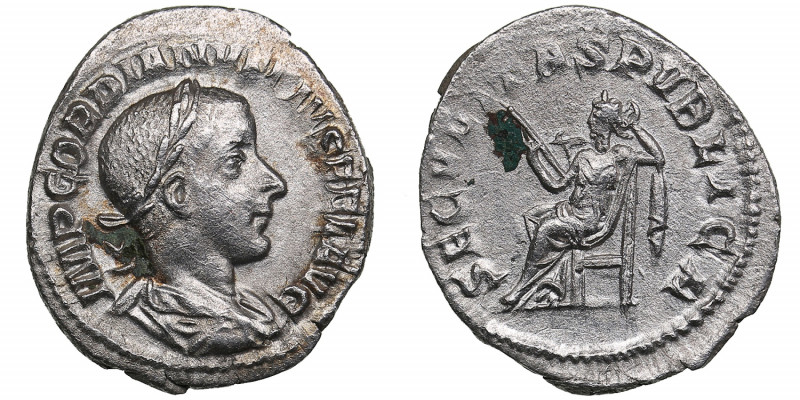 Roman Empire AR Denarius - Gordian III (238-244 AD)
1.71g. 20mm. AU/AU Very attr...