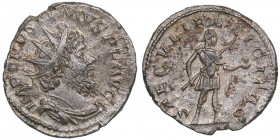 Roman Empire AR Antoninianus - Postumus (259-267 AD)
3.42g. 21mm. AU/AU Beautiful lustrous specimen. IMP C POSTVMVS P F AVG/ SAECVLI FELICITAS.