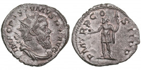 Roman Empire AR Antoninianus - Postumus (259-267 AD)
4.29g. 22mm. AU/UNC Beautiful lustrous specimen. IMP C POSTVMVS P F AVG/ PM TR P COS II PP.