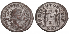 Roman Empire Æ Radiate Antoninian - Probus (276-282 AD)
3.65g. 21mm. VF/VF IMP C M AVR PROBVS P F AVG, Bust right/ RESTITVT ORBIS.
