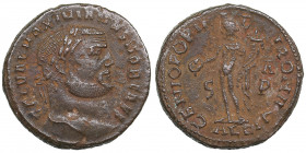 Roman Empire Æ Follis - Maximian II (305-313 AD)
9.76g. 25mm. VF+/VF+ GAL VAL MAXIMINVS NOB CAES/ GENIO POPVLI ROMANI