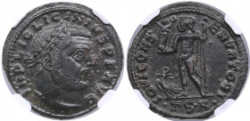 Roman Empire, Thessalonica Bi Reduced Nummus - Licinius I (308-324 AD) - NGC AU
Very attractive glossy specimen.