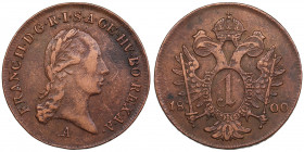Austria 1 Kreuzer 1800 A - Franz II (I) (1792-1835)
4.14g. VF/VF