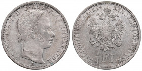 Austria 1/4 Florin 1859 A - Francesco Giuseppe I (1848-1916)
5.28g. VF/VF