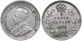 Canada 5 cents 1920
1.16g. XF+/UNC Mint luster.