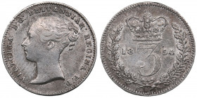 Great Britain 3 Pence 1854 - Victoria (1838-1901)
1.41g. VF/XF