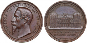 France medal Pallas of the trade in Lyon, 1841
8.50g. 24mm. AU/AU Mint luster. Pallas du commerce à Lyon.