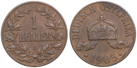 German East Africa 1 heller 1905
4.06g. AU/AU