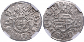 Germany, Paderborn 1/24 thaler 1614 - NGC MS 62
TOP POP, only. Theodor von Fürstenberg., 1585-1618. Mint luster! Rare condition.