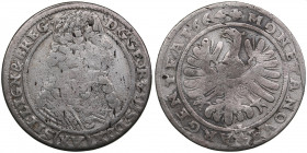 Germany, Silesia-Liegnitz-Brieg 15 Kreuzer 1664 - Christian (1639-1672)
6.09g. F/F