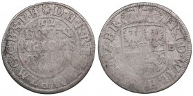 Germany, Brandenburg 1/12 Reichsthaler 16?? IE - Friedrich Wilhelm (1640–1688)
3.14g. F-/F-