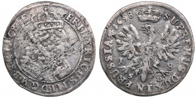 Germany, Brandenburg-Prussia 18 groschen 1698 SD - Friedrich III (1688-1701)
5.52g. F/VF-