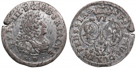 Germany, Brandenburg-Prussia 6 groschen 1698 - Friedrich III (1688-1701)
3.92g. VF/VF