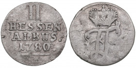 Germany, Hessen-Hanau-Münzenberg 2 Albus 1780
2.34g. VF/F