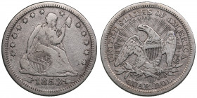 USA 1/4 dollars 1853
6.14g. F/VF