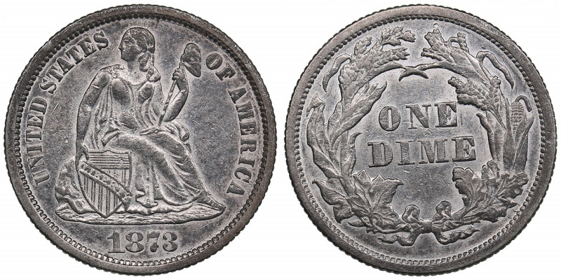 USA 1 Dime 1873
2.46g. VF/VF