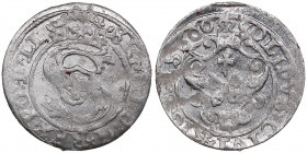 Riga, Poland solidus 1600 - Sigismund III (1587-1632)
1.14g. UNC/AU Mint luster.