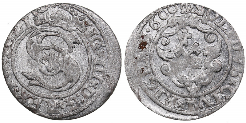 Riga, Poland solidus 1600 - Sigismund III (1587-1632)
1.17g. UNC/UNC Mint luster...