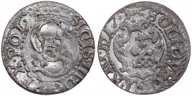 Riga, Poland solidus 1617 - Sigismund III (1587-1632)
0.96g. AU/UNC Mint luster.