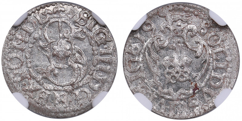 Riga, Poland solidus 1619 - Sigismund III (1587-1632) - NGC MS 65
TOP POP. The h...
