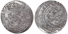 Riga, Poland solidus 1621 - Sigismund III (1587-1632)
0.94g. UNC/UNC Mint luster.