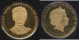 Niue, Estonia 2 dollars 2019 - Lennart Meri - President of Estonia
0.5g. Box and certificate. PROOF