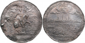 Latvia, Sweden Medal - Gustav II Adolf (1594-1632) - The 20th Anniversary of the conquest of Riga in 1621
48.83g. 60mm. VF Old copy.