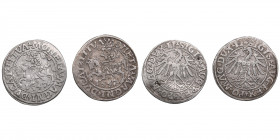 Poland-Lithuania 1/2 grosz 1547 - Sigismund I (1506-1548) (2)
Various condition.