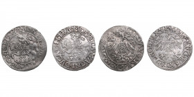 Poland-Lithuania 1/2 grosz 1558 - Sigismund II Augustus (1545-1572) (2)
Various condition.