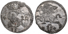 Poland-Lithuania 2 denar 1620 - Sigismund III (1587-1632)
0.50g. VF/VF Mint luster.