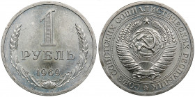 Russia, USSR 1 rouble 1969
7.55g. AU/UNC