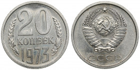Russia, USSR 20 kopecks 1973
3.39g. XF/AU Rare!