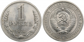 Russia, USSR 1 rouble 1974
7.40g. UNC/UNC