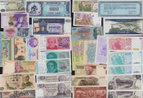 Lot of World paper money: Argentina, Sweden, Cambodia, Cuba, Indonesia, Uzbekistan, Czechoslovakia, Turkey, Japan, Belarus (16)
Various condition. Sol...